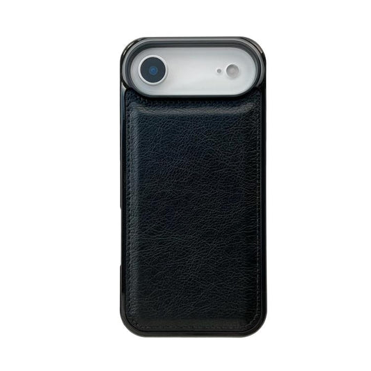 For iPhone Air Cowhide Texture Back Cover Phone Case(Black) - iPhone Air Cases by buy2fix | Online Shopping UK | buy2fix