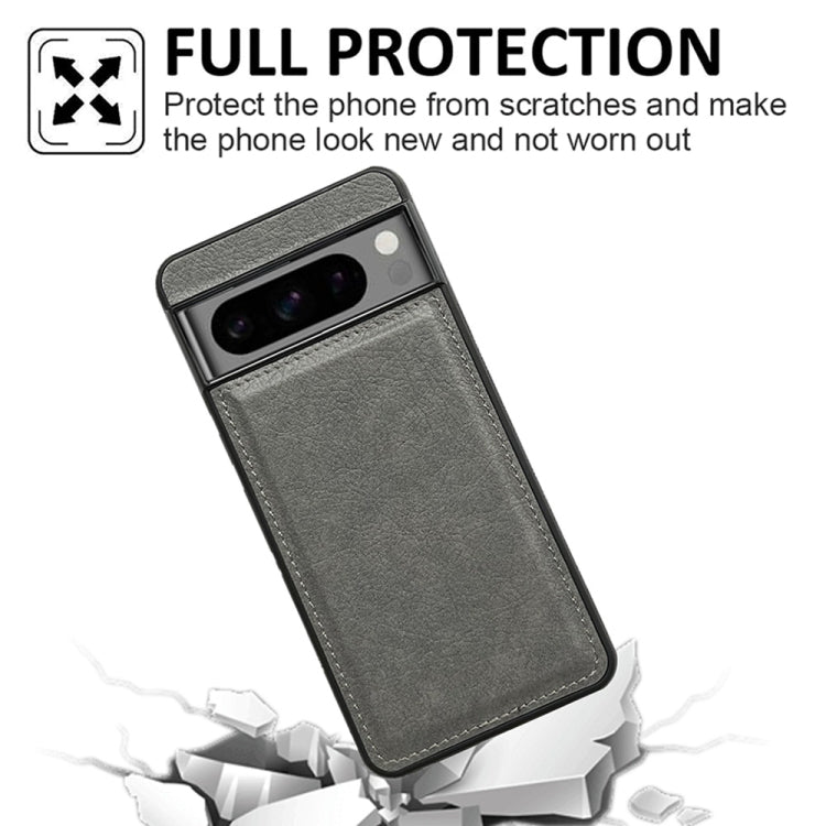 For Google Pixel 9 Pro XL Cowhide Texture Back Cover Phone Case(Grey) by buy2fix