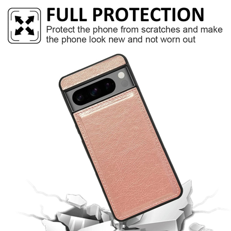 For Google Pixel 9 Pro XL Cowhide Texture Back Cover Phone Case(Rose Gold) by buy2fix