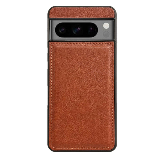 For Google Pixel 9 / Pixel 9 Pro Cowhide Texture Back Cover Phone Case(Brown) by buy2fix