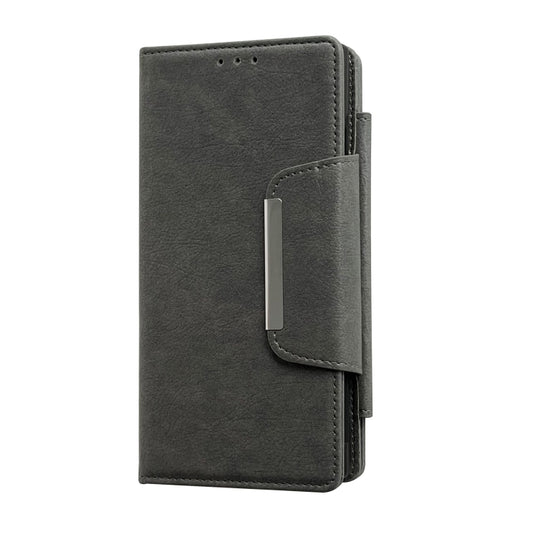 For Google Pixel 9 Pro XL Multifunctional 7-Card Wallet Leather Phone Case(Grey) by buy2fix