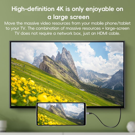 HDMI Type-A to HDMI Type-D HDMI OD4.0 Spring Cable, Length: 0.5m~2.4m(Grey Shell) by buy2fix