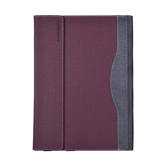 For Lenovo ThinkPad X1 Carbon Gen 9 Cloth Texture Laptop Leather Protective Case(Wine Red) by buy2fix