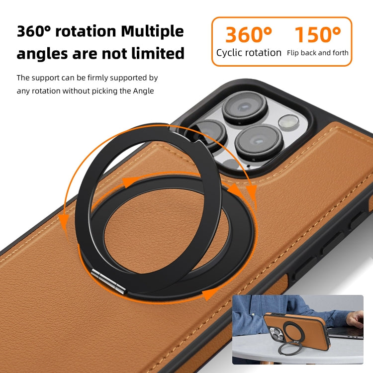 For iPhone 14 Yashi 360 Degree Rotating MagSafe Bracket Phone Case(Grey) - iPhone 14 Cases by buy2fix | Online Shopping UK | buy2fix