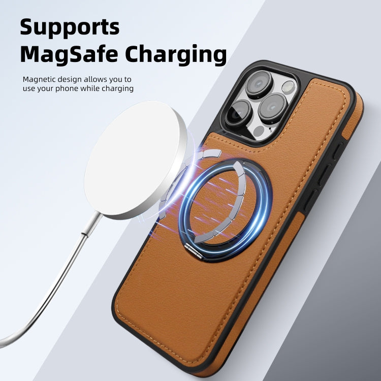 For iPhone 14 Yashi 360 Degree Rotating MagSafe Bracket Phone Case(Grey) - iPhone 14 Cases by buy2fix | Online Shopping UK | buy2fix
