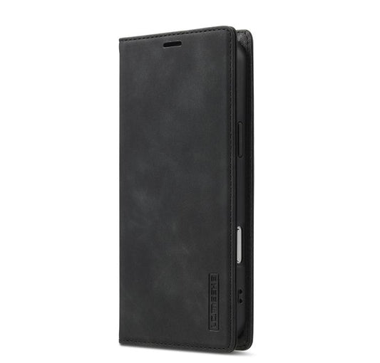 For iPhone 17 Pro Max LC.IMEEKE Strong Magnetism Microfiber Leather Phone Case(Black) - iPhone 17 Pro Max Cases by LC.IMEEKE | Online Shopping UK | buy2fix