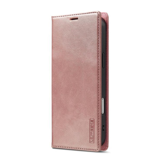 For iPhone 17 Pro Max LC.IMEEKE Strong Magnetism Microfiber Leather Phone Case(Rose Gold) - iPhone 17 Pro Max Cases by LC.IMEEKE | Online Shopping UK | buy2fix