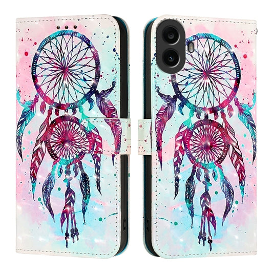 For Nothing CMF Phone 1 3D Painting Horizontal Flip Leather Phone Case(Color Drop Wind Chimes) - Nothing Cases by buy2fix | Online Shopping UK | buy2fix