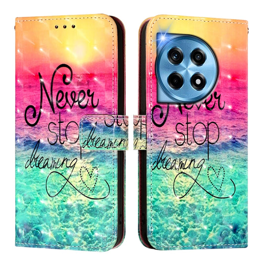 For OnePlus 12 5G Global 3D Painting Horizontal Flip Leather Phone Case(Chasing Dreams) by buy2fix