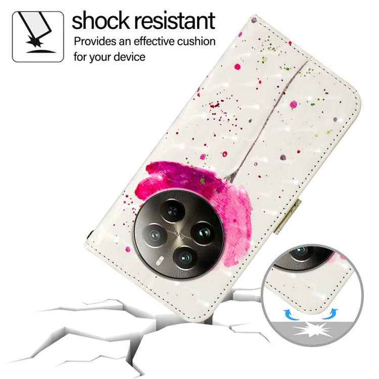 For Realme 12 Pro / Realme 12 Pro+ 3D Painting Horizontal Flip Leather Phone Case(Flower) by buy2fix