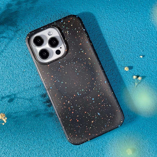 For iPhone 13 Pro Colorful Frosted Magsafe PC Hybrid TPU Phone Case(Black) by buy2fix