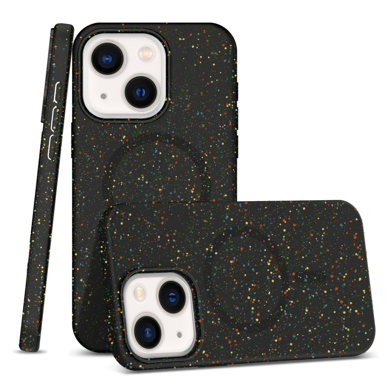 For iPhone 13 Colorful Frosted Magsafe PC Hybrid TPU Phone Case(Black) - iPhone 13 Cases by buy2fix | Online Shopping UK | buy2fix