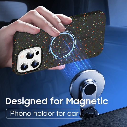 For iPhone 16 Plus Colorful Frosted Magsafe PC Hybrid TPU Phone Case(Blue) by buy2fix