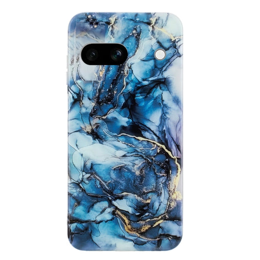 For Google Pixel 8A IMD Marble Pattern TPU Phone Case(Grey) by buy2fix