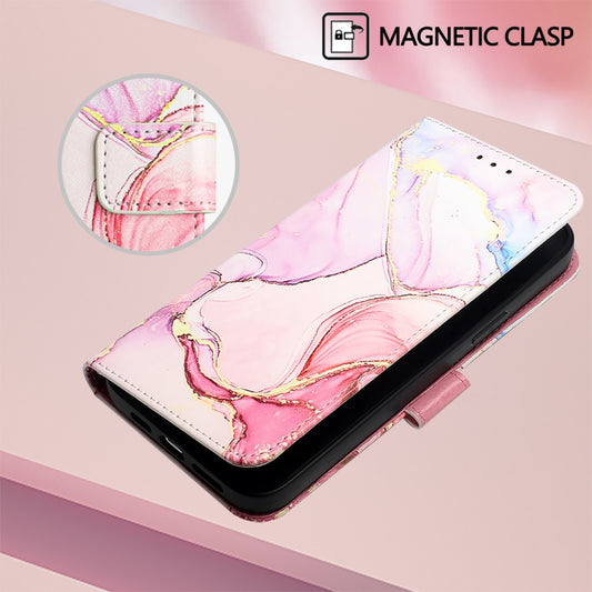 For Nothing CMF Phone 1 PT003 Marble Pattern Flip Leather Phone Case(Rose Gold) - Nothing Cases by buy2fix | Online Shopping UK | buy2fix