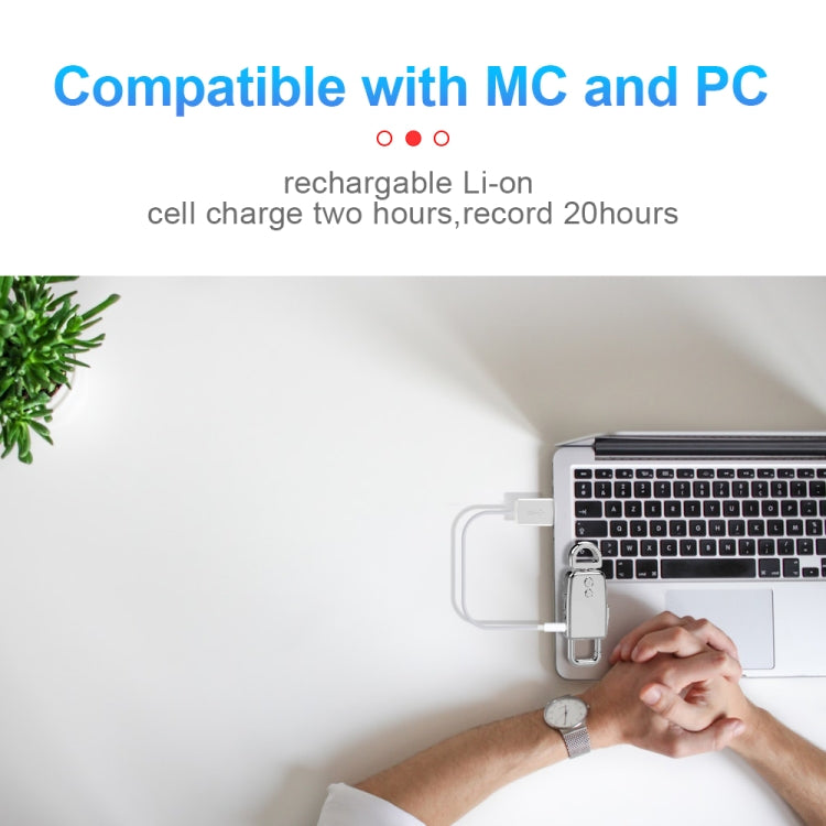 JNN S20 Zinc Alloy Keychain Voice Recorder, Memory:4GB(Black) by JNN