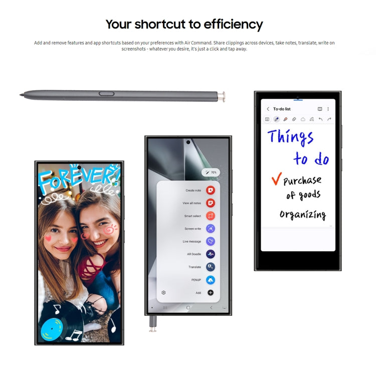 For Samsung Galaxy S24 Ultra 5G High Sensitivity Universal Capacitive Stylus Pen(Black) by buy2fix