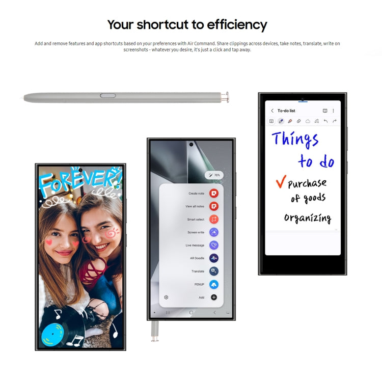 For Samsung Galaxy S24 Ultra 5G High Sensitivity Universal Capacitive Stylus Pen(Grey) by buy2fix