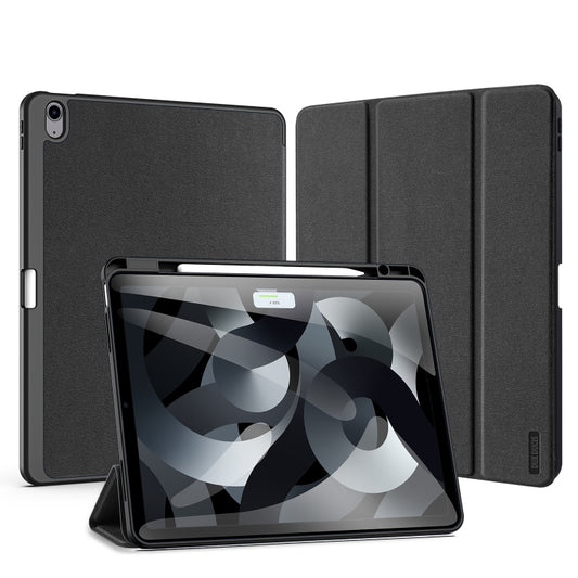 For iPad Air 13 2024 / 2025 DUX DUCIS Domo Series Cloth Texture Magnetic Leather Tablet Case(Black) - iPad Air 13 2025 / 2024 Cases by DUX DUCIS | Online Shopping UK | buy2fix