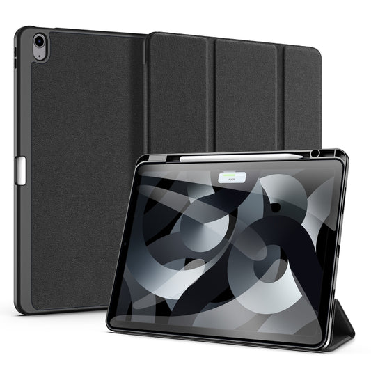 For iPad Air 13 2024 / 2025 DUX DUCIS Domo Series Cloth Texture Magnetic Leather Tablet Case(Black) - iPad Air 13 2025 / 2024 Cases by DUX DUCIS | Online Shopping UK | buy2fix