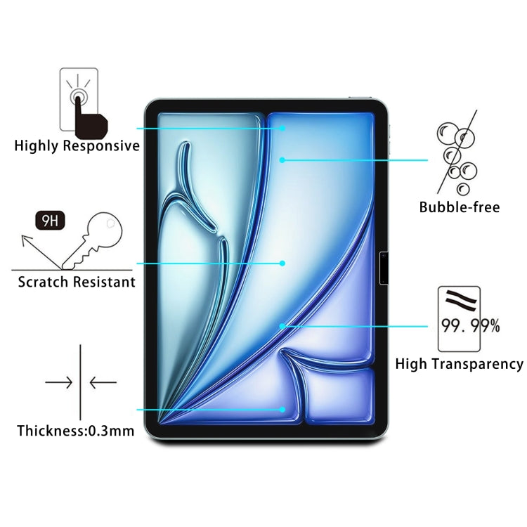 For iPad Air 11 2025 / 2024 0.26mm 9H 2.5D Explosion-proof Tempered Glass Film - iPad Air 11 2025 / 2024 Tempered Glass by buy2fix | Online Shopping UK | buy2fix