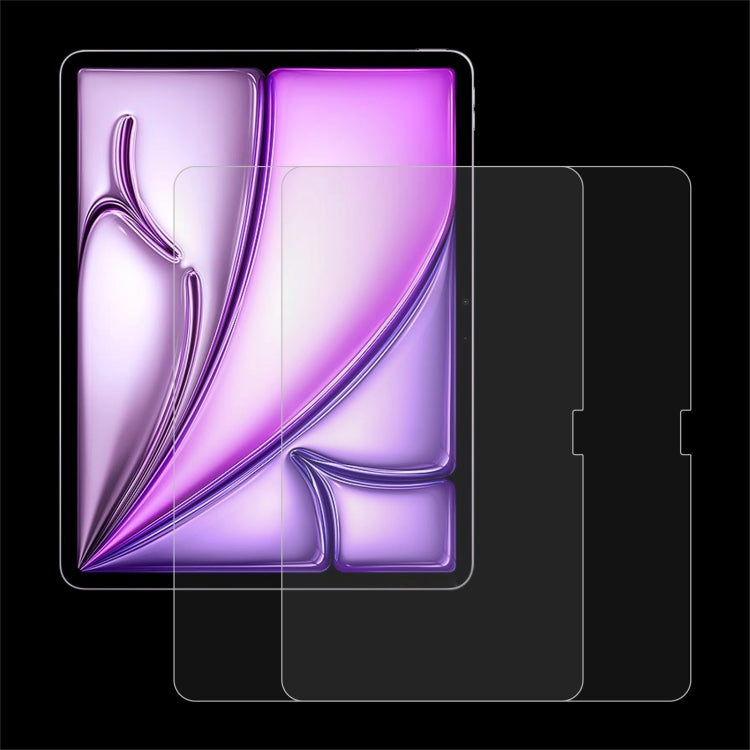 For iPad Air 13 2025 / 2024 2pcs 0.26mm 9H 2.5D Explosion-proof Tempered Glass Film - iPad Air 13 2025 / 2024 Tempered Glass by buy2fix | Online Shopping UK | buy2fix