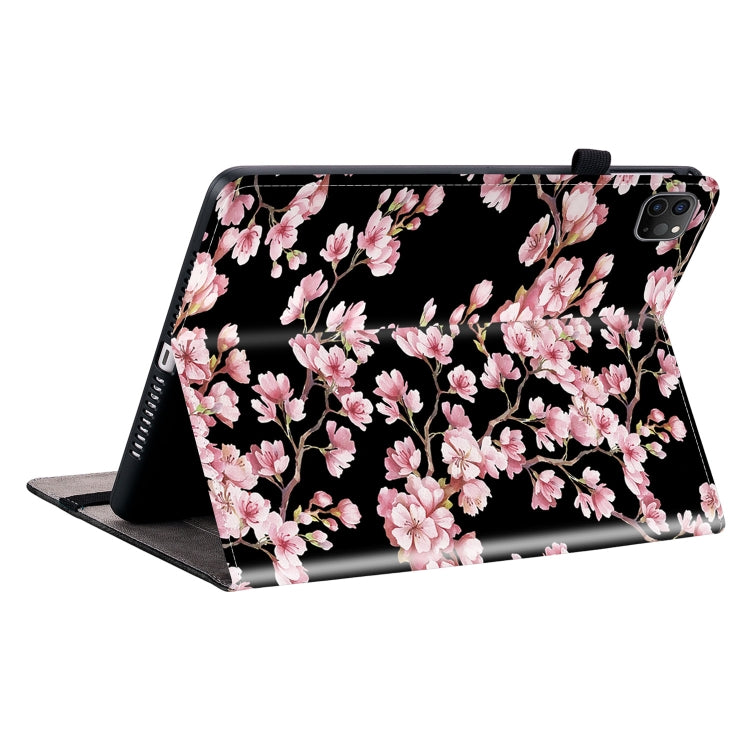 For iPad Pro 12.9 2022 / 2021 / 2020 Crystal Texture Painted Leather Smart Tablet Case(Plum Bossom) - iPad Pro 12.9 (2022/2021) Cases by buy2fix | Online Shopping UK | buy2fix