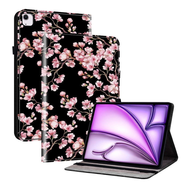 For iPad Air 13 2025 / 2024 Crystal Texture Painted Leather Smart Tablet Case(Plum Bossom) - iPad Air 13 2025 / 2024 Cases by buy2fix | Online Shopping UK | buy2fix