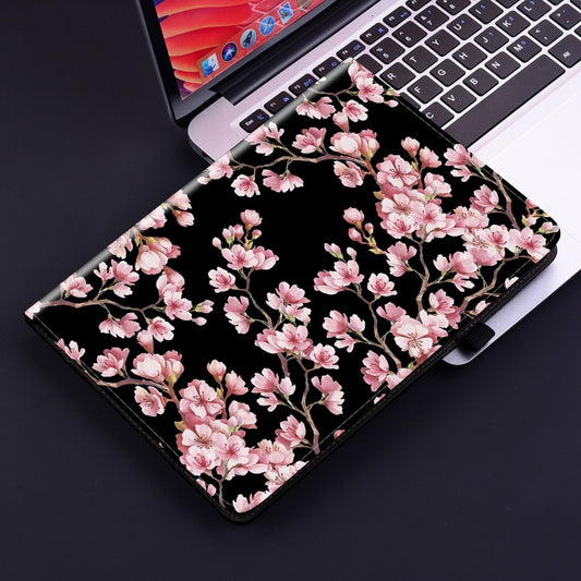 For iPad Air 13 2025 / 2024 Crystal Texture Painted Leather Smart Tablet Case(Plum Bossom) by buy2fix