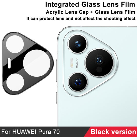 For Huawei Pura 70 imak High Definition Integrated Glass Lens Film Black Version by imak