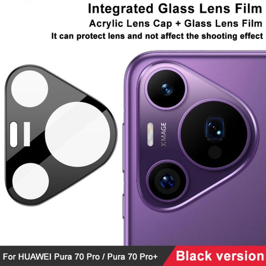 For Huawei Pura 70 Pro / 70 Pro+ imak High Definition Integrated Glass Lens Film Black Version by imak