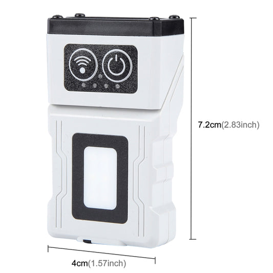 HW-213 Multi-function Rotating Sensing Cap Clip Work Light(Grey) by buy2fix