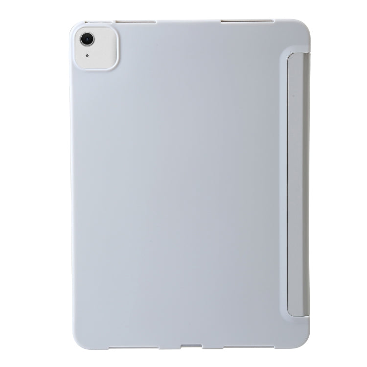 For iPad Air 11 2025 / 2024 TPU Deformation Flip Leather Tablet Case with Holder(Grey) - iPad Air 11 2025 / 2024 Cases by buy2fix | Online Shopping UK | buy2fix