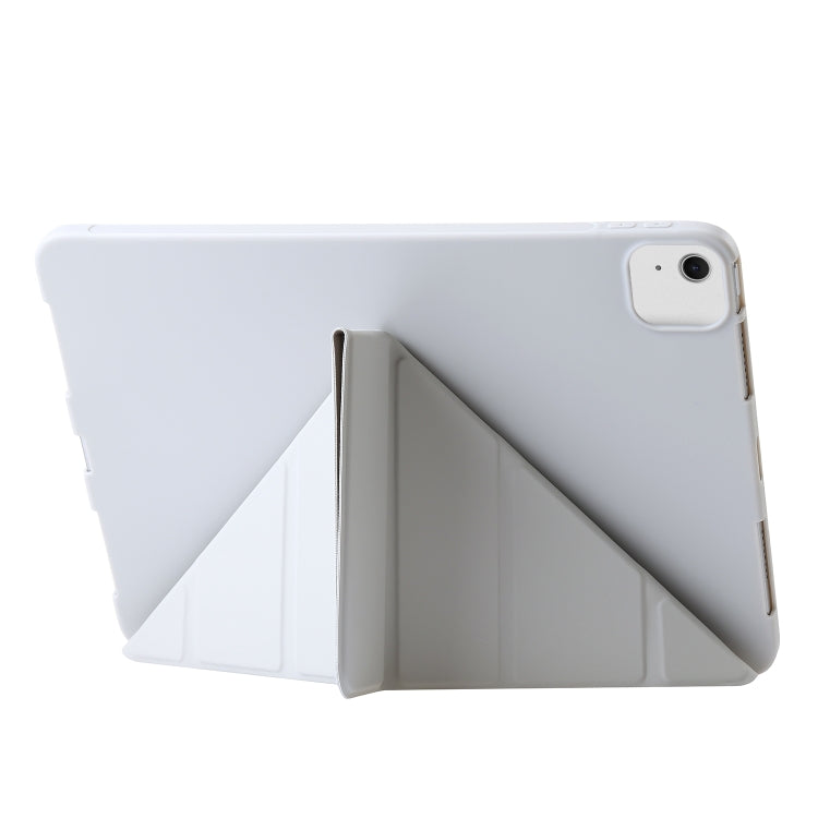 For iPad Air 11 2025 / 2024 TPU Deformation Flip Leather Tablet Case with Holder(Grey) - iPad Air 11 2025 / 2024 Cases by buy2fix | Online Shopping UK | buy2fix