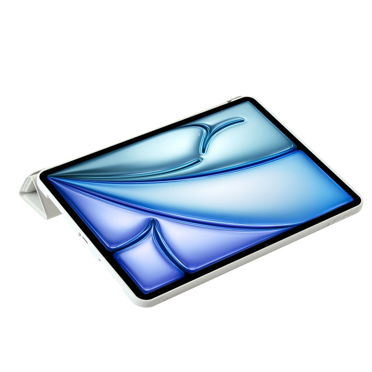 For iPad Air 11 2025 / 2024 TPU Deformation Flip Leather Tablet Case with Holder(Grey) - iPad Air 11 2025 / 2024 Cases by buy2fix | Online Shopping UK | buy2fix