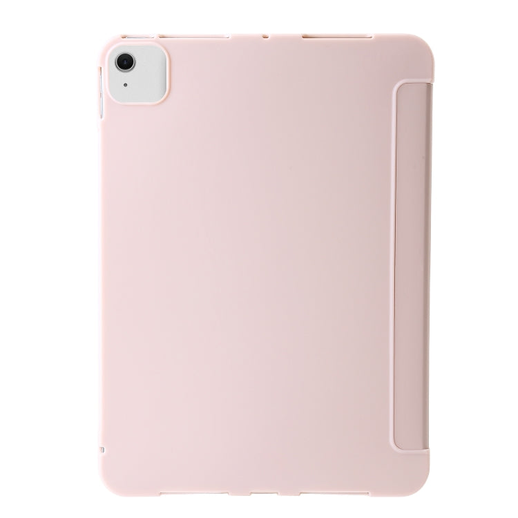 For iPad Air 11 2025 / 2024 TPU Deformation Flip Leather Tablet Case with Holder(Light Pink) - iPad Air 11 2025 / 2024 Cases by buy2fix | Online Shopping UK | buy2fix