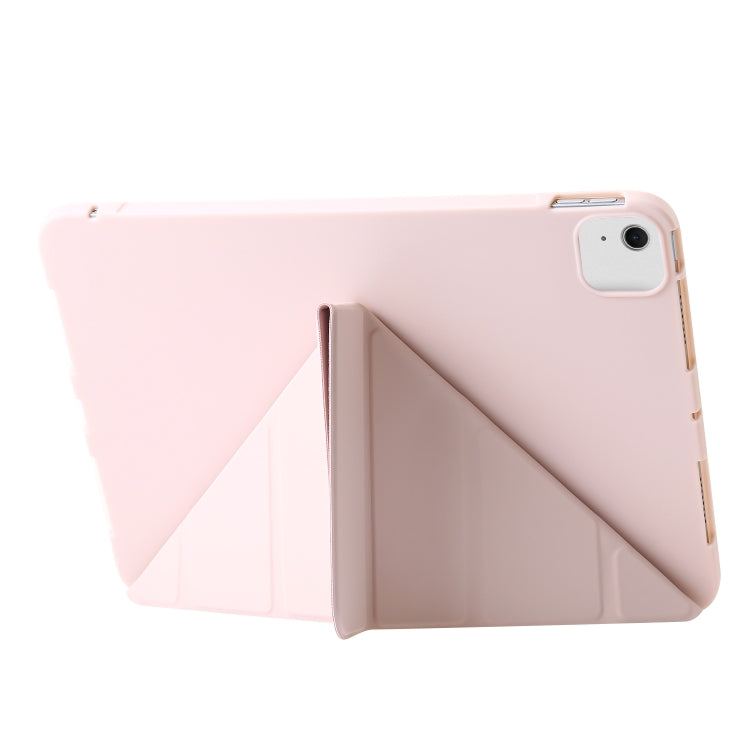 For iPad Air 11 2025 / 2024 TPU Deformation Flip Leather Tablet Case with Holder(Light Pink) - iPad Air 11 2025 / 2024 Cases by buy2fix | Online Shopping UK | buy2fix