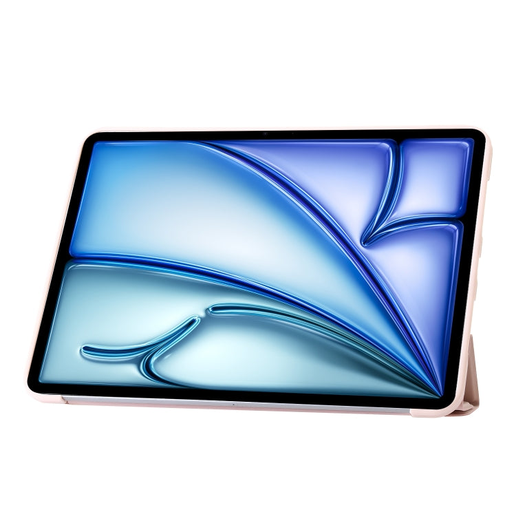 For iPad Air 11 2025 / 2024 TPU Deformation Flip Leather Tablet Case with Holder(Light Pink) - iPad Air 11 2025 / 2024 Cases by buy2fix | Online Shopping UK | buy2fix