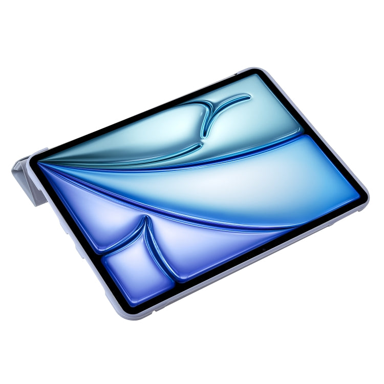 For iPad Air 13 2025 / 2024 TPU Deformation Flip Leather Tablet Case with Holder(Purple) by buy2fix