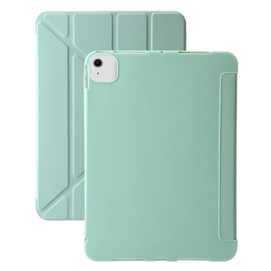 For iPad Air 13 2025 / 2024 TPU Deformation Flip Leather Tablet Case with Holder(Mint Green) - iPad Air 13 2025 / 2024 Cases by buy2fix | Online Shopping UK | buy2fix