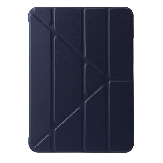 For iPad Pro 13 2025 / 2024 TPU Deformation Flip Leather Tablet Case with Holder(Dark Blue) by buy2fix