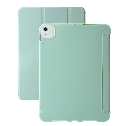 For iPad Air 13 2025 / 2024 Three-fold Holder Flip Tablet Leather Case(Mint Green) - iPad Air 13 2025 / 2024 Cases by buy2fix | Online Shopping UK | buy2fix