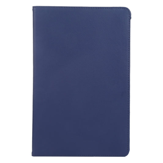 For iPad Pro 13 2025 / 2024 360 Degree Rotation Litchi Texture Leather Tablet Case with Holder(Dark Blue) by buy2fix
