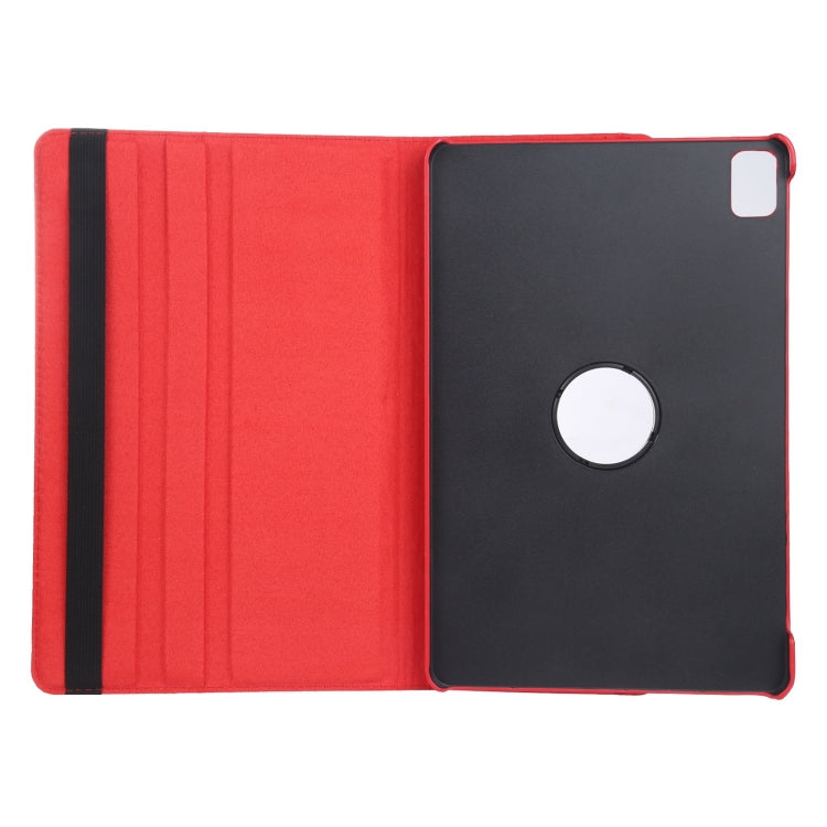 For iPad Air 13 2025 / 2024 360 Degree Rotation Litchi Texture Leather Tablet Case with Holder(Red) - More iPad Cases by buy2fix | Online Shopping UK | buy2fix