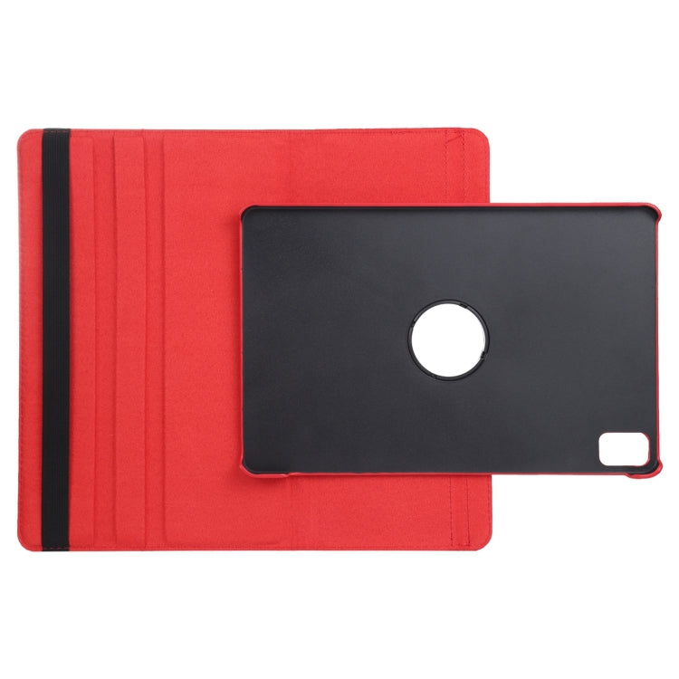 For iPad Air 13 2025 / 2024 360 Degree Rotation Litchi Texture Leather Tablet Case with Holder(Red) - More iPad Cases by buy2fix | Online Shopping UK | buy2fix
