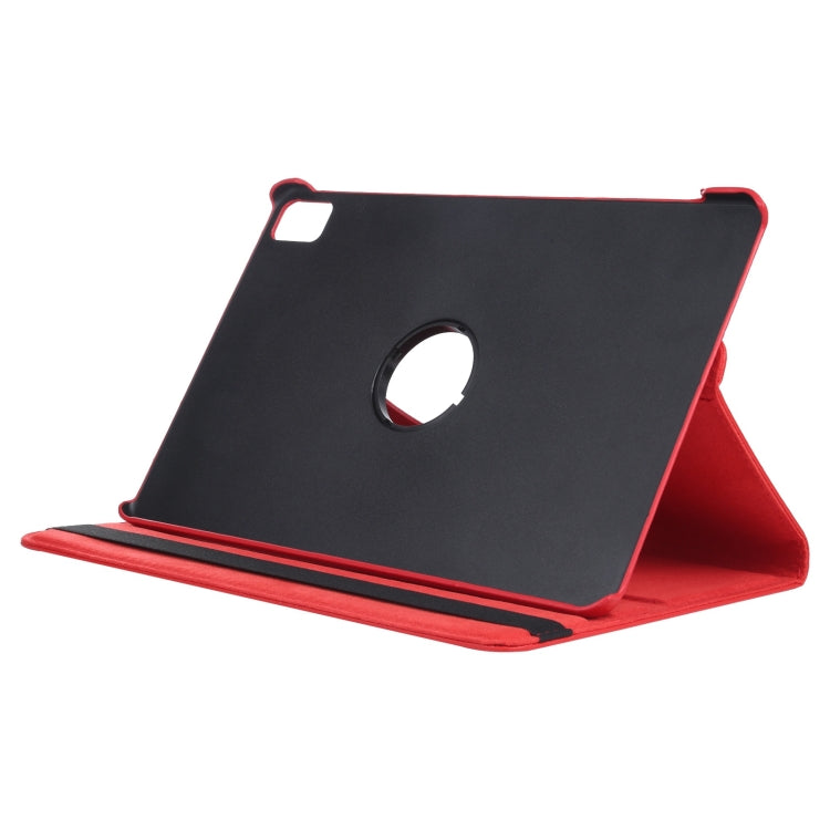 For iPad Air 13 2025 / 2024 360 Degree Rotation Litchi Texture Leather Tablet Case with Holder(Red) - More iPad Cases by buy2fix | Online Shopping UK | buy2fix