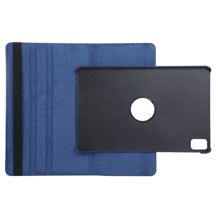 For iPad Air 13 2025 / 2024 360 Degree Rotation Litchi Texture Leather Tablet Case with Holder(Dark Blue) - More iPad Cases by buy2fix | Online Shopping UK | buy2fix