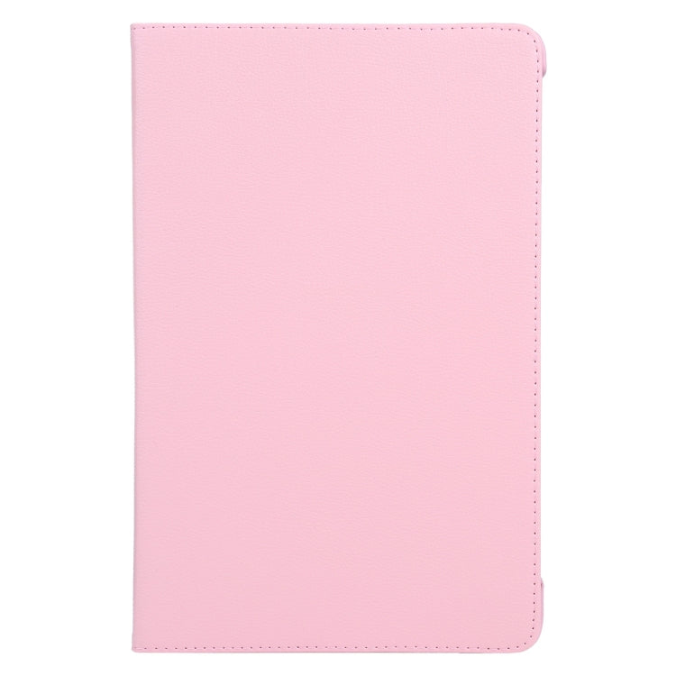 For iPad Air 13 2025 / 2024 360 Degree Rotation Litchi Texture Leather Tablet Case with Holder(Pink) - More iPad Cases by buy2fix | Online Shopping UK | buy2fix