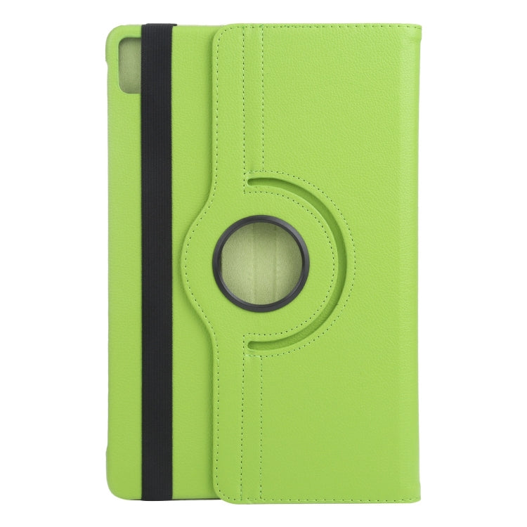 For iPad Air 13 2025 / 2024 360 Degree Rotation Litchi Texture Leather Tablet Case with Holder(Green) - More iPad Cases by buy2fix | Online Shopping UK | buy2fix