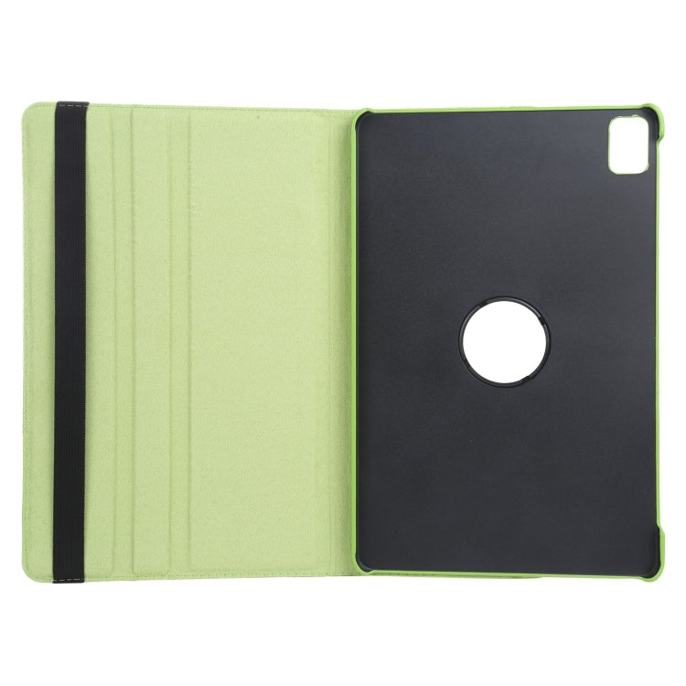 For iPad Air 13 2025 / 2024 360 Degree Rotation Litchi Texture Leather Tablet Case with Holder(Green) - More iPad Cases by buy2fix | Online Shopping UK | buy2fix